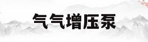 气气增压泵(气气增压泵原理图)