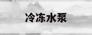 冷冻水泵(冷冻水泵选型)