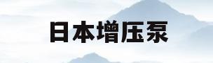 日本增压泵(日本增压泵压力调节视频)