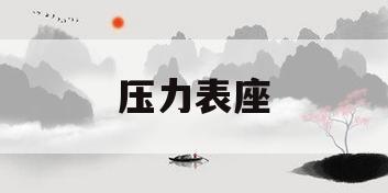 压力表座(压力表座的种类)