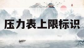 压力表上限标识(压力表高低限标识)