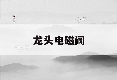 龙头电磁阀(龙头电磁阀流量要求)
