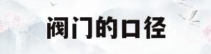 阀门的口径(阀门的口径指的是哪里)