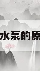 污水泵的原理(污水泵原理图故障报警原理)