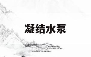 凝结水泵(凝结水泵出力不足原因及处理方法)