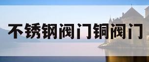 不锈钢阀门铜阀门(不锈钢阀门和铜阀门有什么区别)