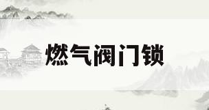燃气阀门锁(燃气阀门锁上 怎么办)