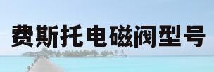 费斯托电磁阀型号(费斯托电磁阀型号对照)