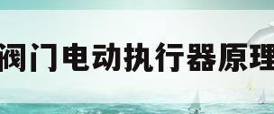 阀门电动执行器原理(阀门电动执行器怎么接线)