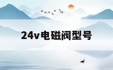 24v电磁阀型号(24v电磁阀接线图视频)