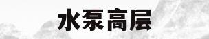 水泵高层(高楼层水泵)
