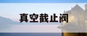 真空截止阀(真空截止阀型号)