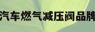 汽车燃气减压阀品牌(车用燃气减压阀怎样调大小)