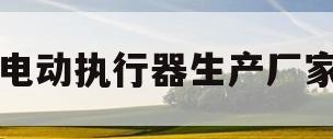 电动执行器生产厂家(电动执行器生产厂家排名)