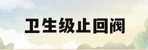卫生级止回阀的简单介绍